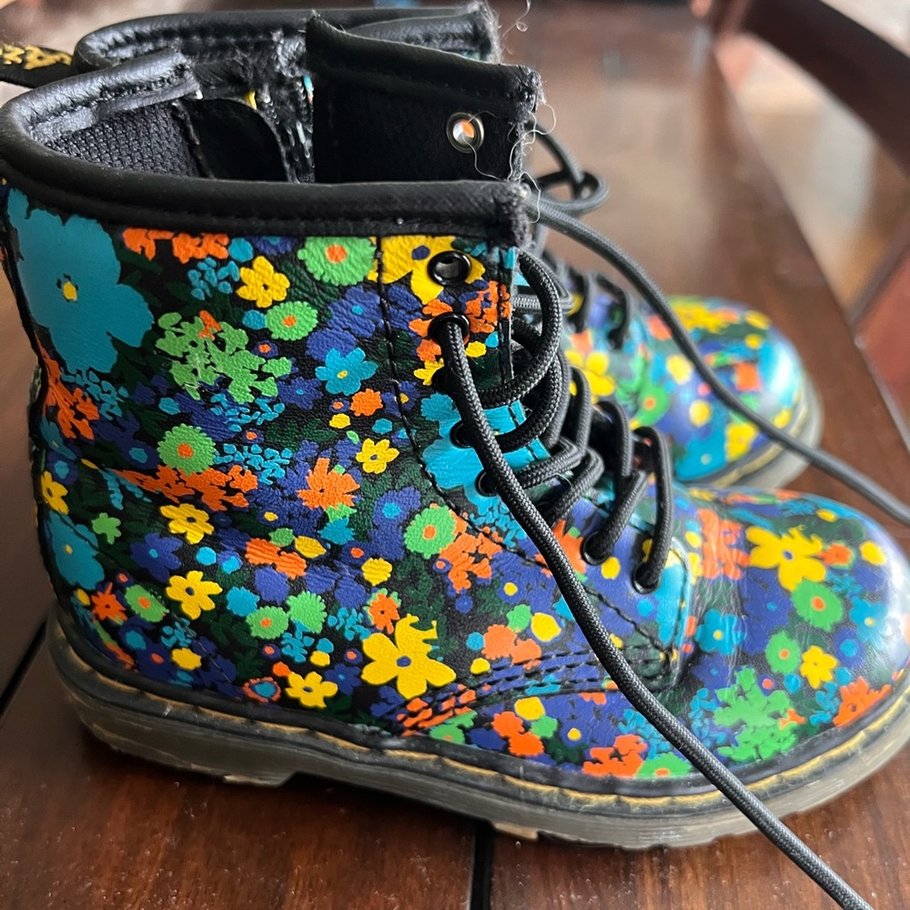 Dr. Martens girls floral boots